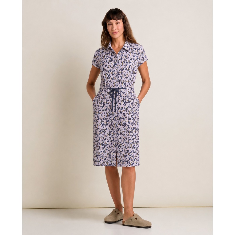 REI Cooperative Active Shirt Dress Womens M Midi Travel Athletic Modest UPF 50+